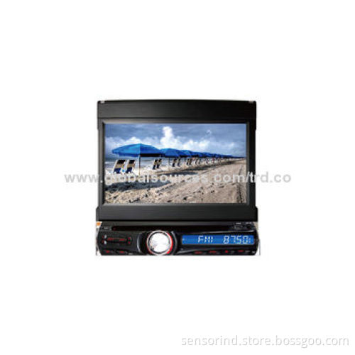 One Din In-dash with 7-inch TFT Screen Motorize Car DVD Player, 4 x 50W Maximum Output Power